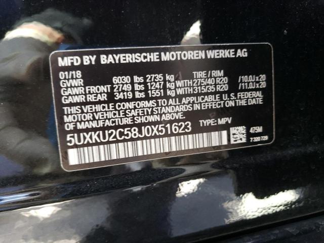 Photo 12 VIN: 5UXKU2C58J0X51623 - BMW X6 XDRIVE3 