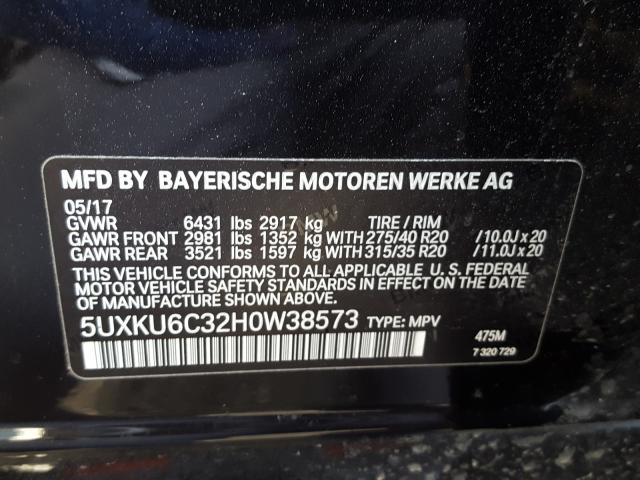 Photo 9 VIN: 5UXKU6C32H0W38573 - BMW X6 XDRIVE5 