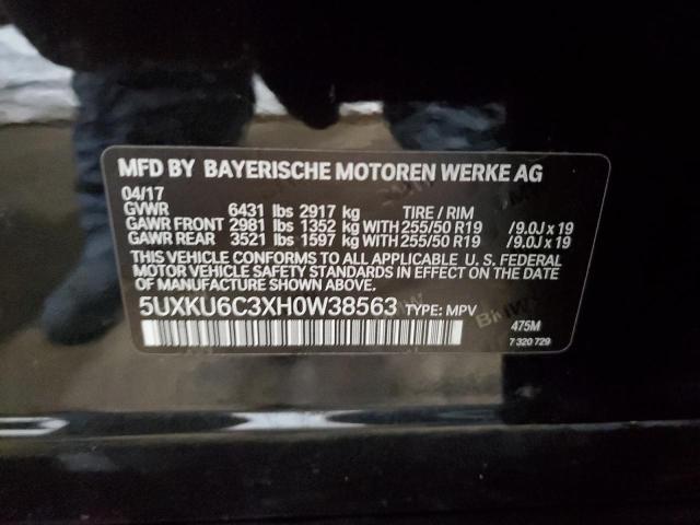 Photo 12 VIN: 5UXKU6C3XH0W38563 - BMW X6 XDRIVE5 