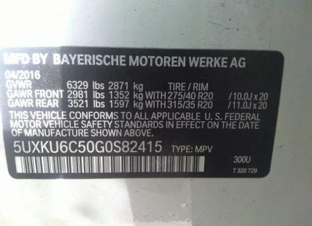 Photo 8 VIN: 5UXKU6C50G0S82415 - BMW X6 