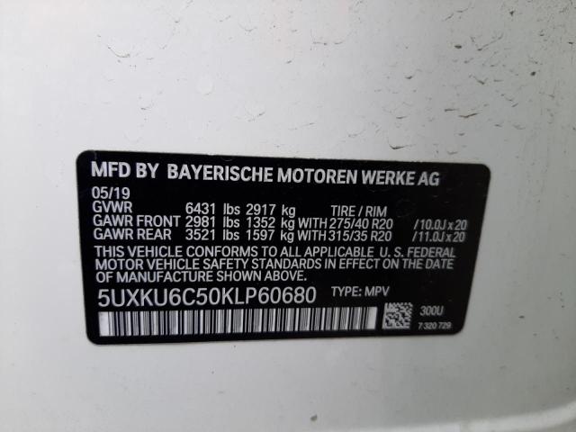 Photo 12 VIN: 5UXKU6C50KLP60680 - BMW X6 XDRIVE5 