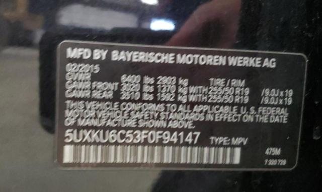 Photo 12 VIN: 5UXKU6C53F0F94147 - BMW X6 XDRIVE5 