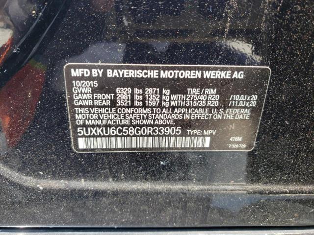 Photo 12 VIN: 5UXKU6C58G0R33905 - BMW X6 XDRIVE5 