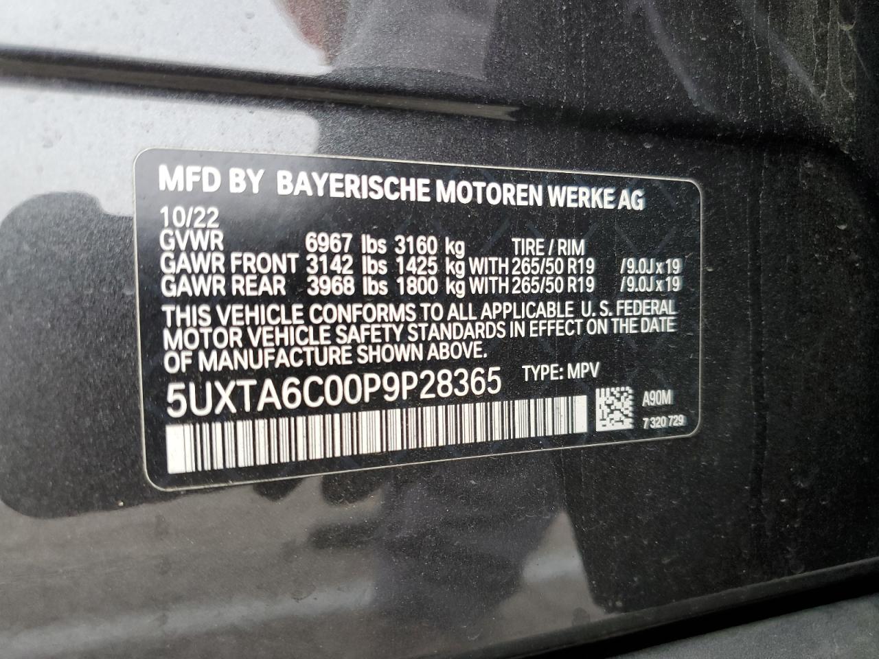 Photo 12 VIN: 5UXTA6C00P9P28365 - BMW X5 