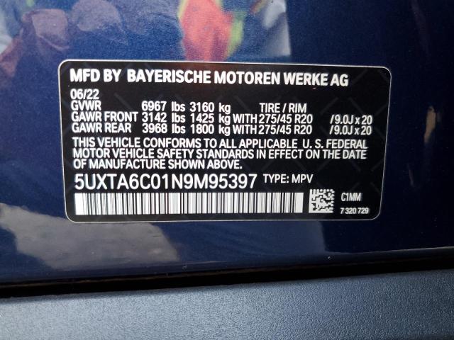 Photo 13 VIN: 5UXTA6C01N9M95397 - BMW X5 XDRIVE4 