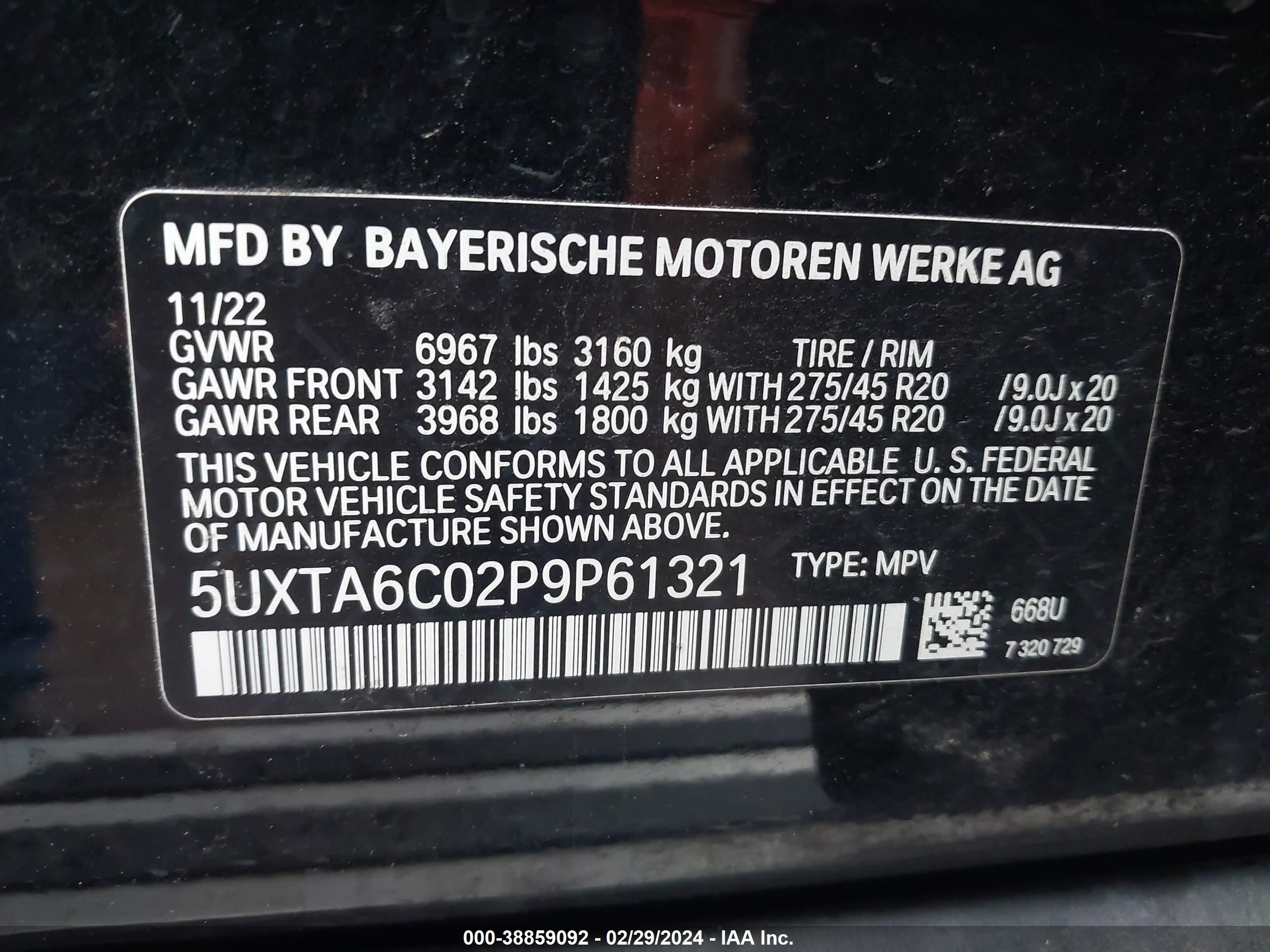 Photo 8 VIN: 5UXTA6C02P9P61321 - BMW X5 