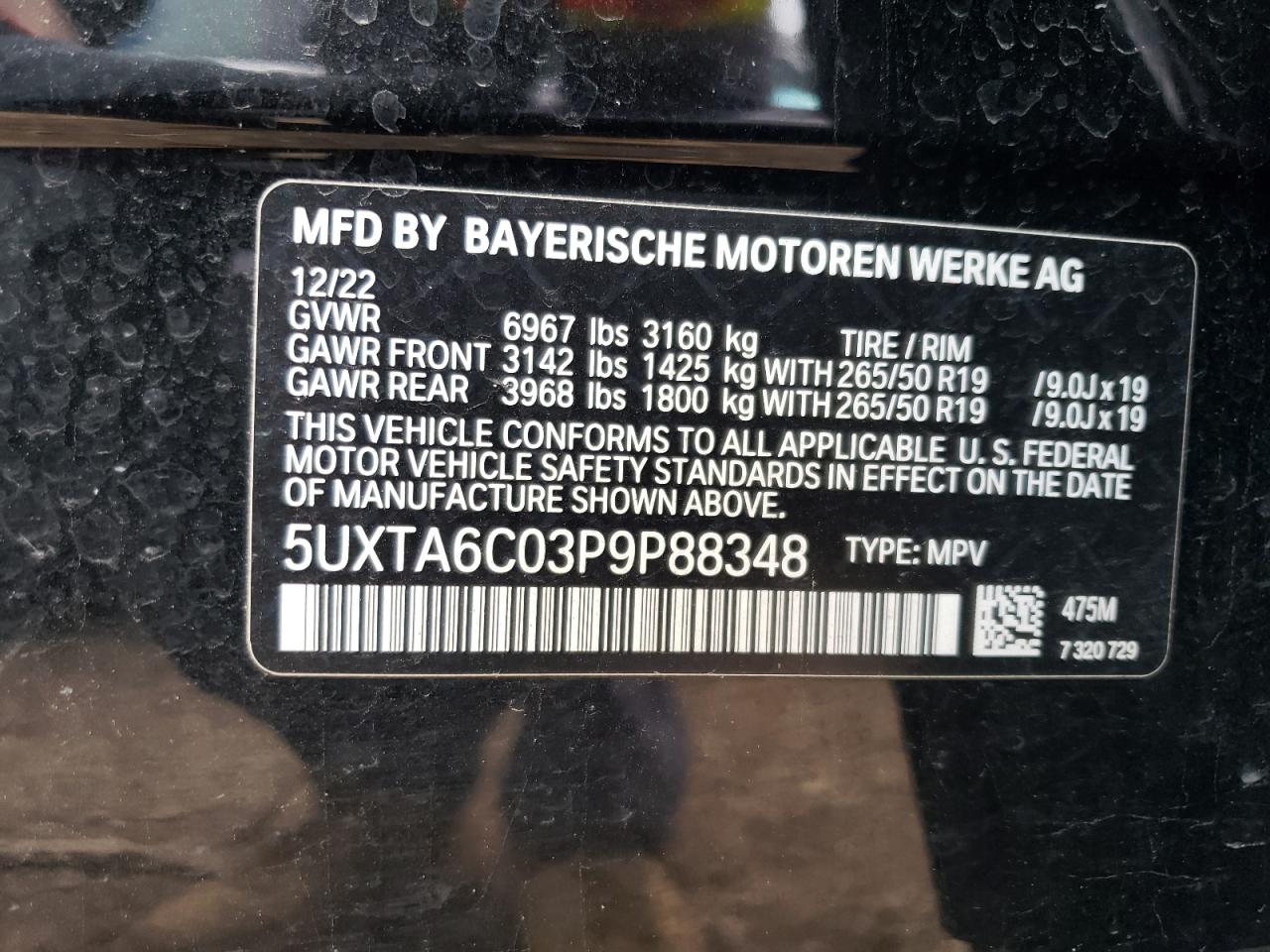 Photo 12 VIN: 5UXTA6C03P9P88348 - BMW X5 