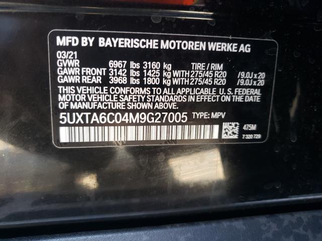 Photo 9 VIN: 5UXTA6C04M9G27005 - BMW X5 