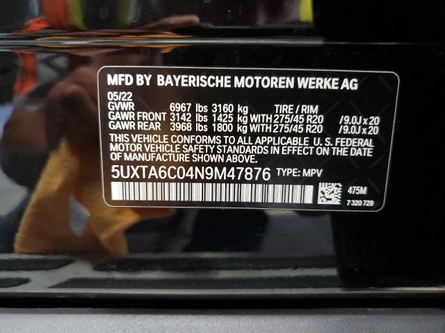 Photo 12 VIN: 5UXTA6C04N9M47876 - BMW X5 XDRIVE4 