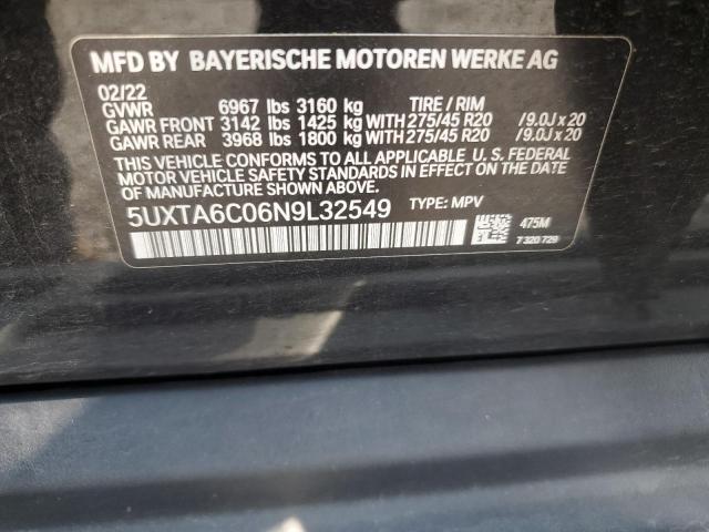 Photo 12 VIN: 5UXTA6C06N9L32549 - BMW X5 XDRIVE4 