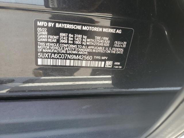 Photo 12 VIN: 5UXTA6C07N9M42560 - BMW X5 XDRIVE4 