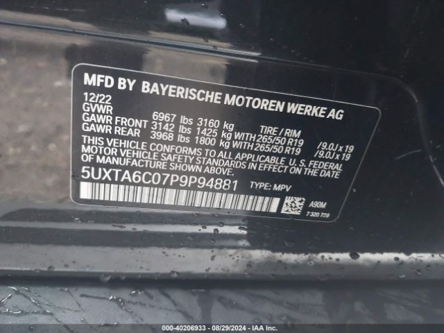 Photo 8 VIN: 5UXTA6C07P9P94881 - BMW X5 