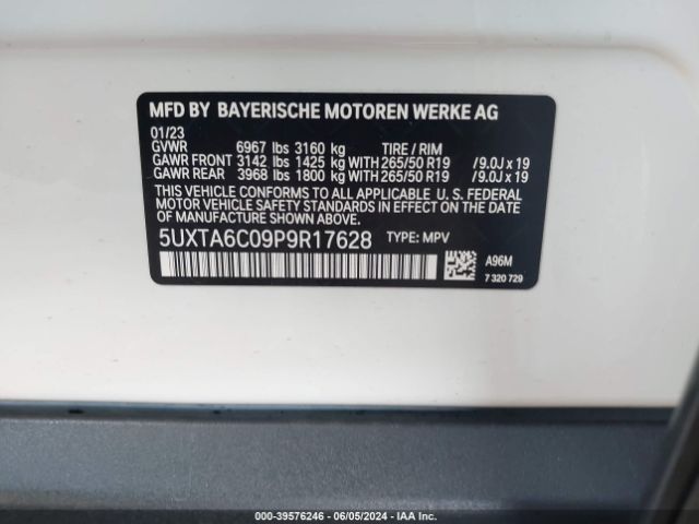 Photo 8 VIN: 5UXTA6C09P9R17628 - BMW X5 