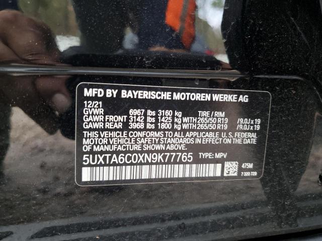 Photo 13 VIN: 5UXTA6C0XN9K77765 - BMW X5 XDRIVE4 