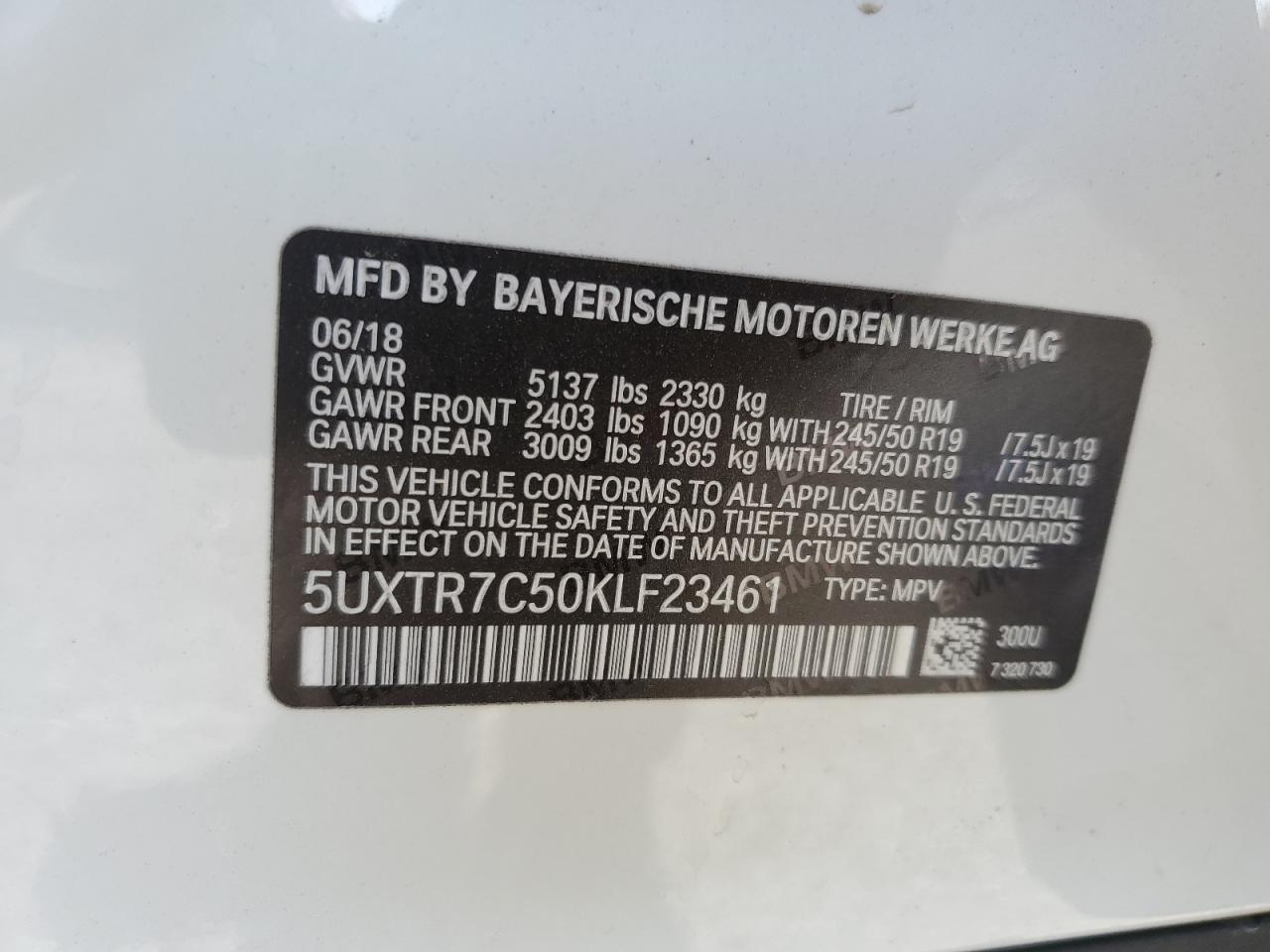 Photo 11 VIN: 5UXTR7C50KLF23461 - BMW X3 