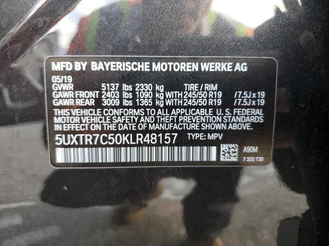 Photo 9 VIN: 5UXTR7C50KLR48157 - BMW X3 SDRIVE3 