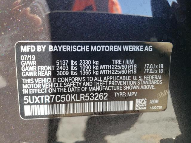 Photo 12 VIN: 5UXTR7C50KLR53262 - BMW X3 