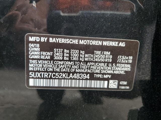 Photo 13 VIN: 5UXTR7C52KLA48394 - BMW X3 