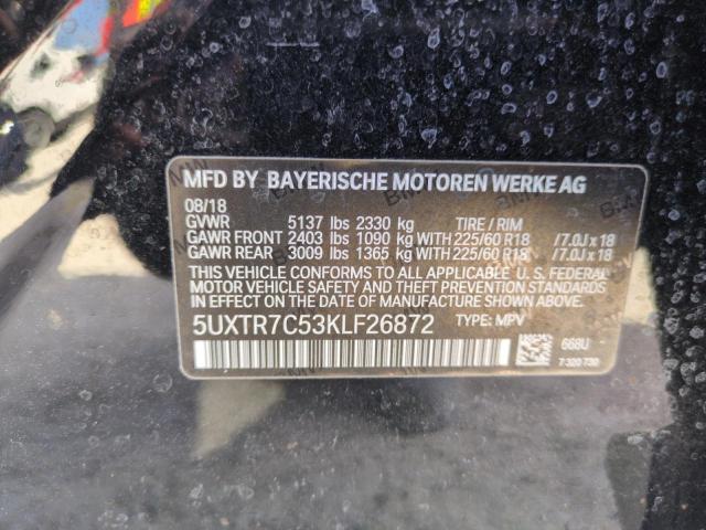 Photo 13 VIN: 5UXTR7C53KLF26872 - BMW X3 SDRIVE3 