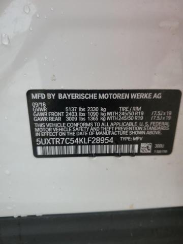 Photo 12 VIN: 5UXTR7C54KLF28954 - BMW X3 SDRIVE3 