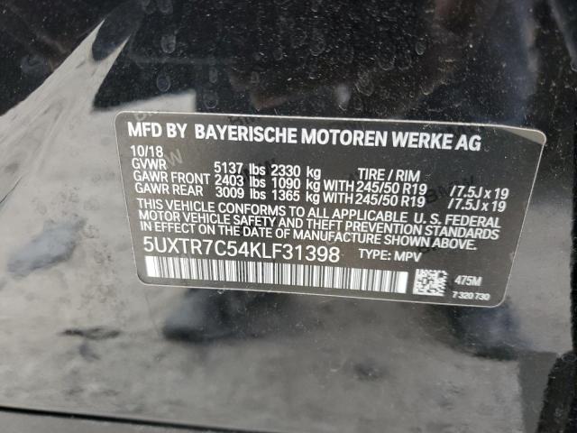 Photo 12 VIN: 5UXTR7C54KLF31398 - BMW X3 SDRIVE3 