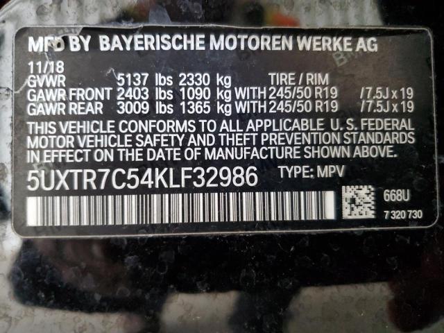 Photo 13 VIN: 5UXTR7C54KLF32986 - BMW X3 