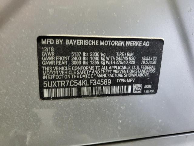 Photo 13 VIN: 5UXTR7C54KLF34589 - BMW X3 SDRIVE3 