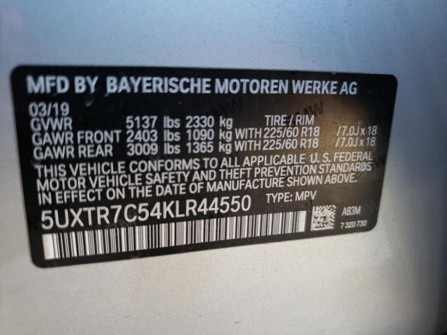 Photo 11 VIN: 5UXTR7C54KLR44550 - BMW X3 