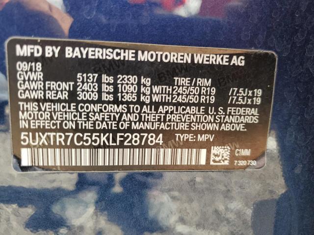 Photo 13 VIN: 5UXTR7C55KLF28784 - BMW X3 