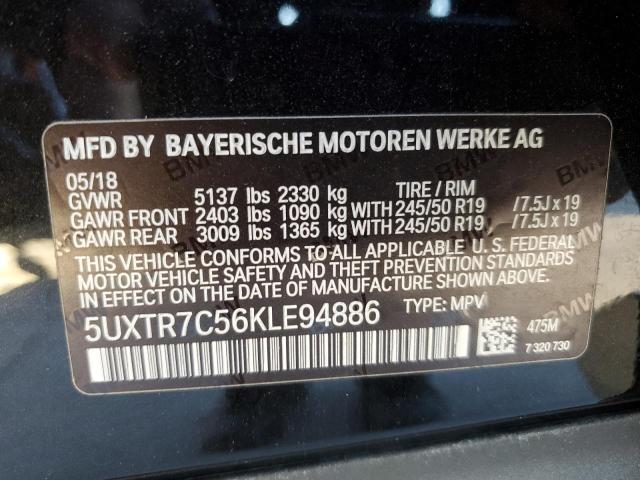 Photo 13 VIN: 5UXTR7C56KLE94886 - BMW X3 SDRIVE3 