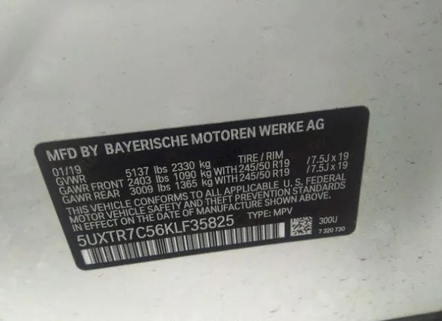 Photo 8 VIN: 5UXTR7C56KLF35825 - BMW X3 