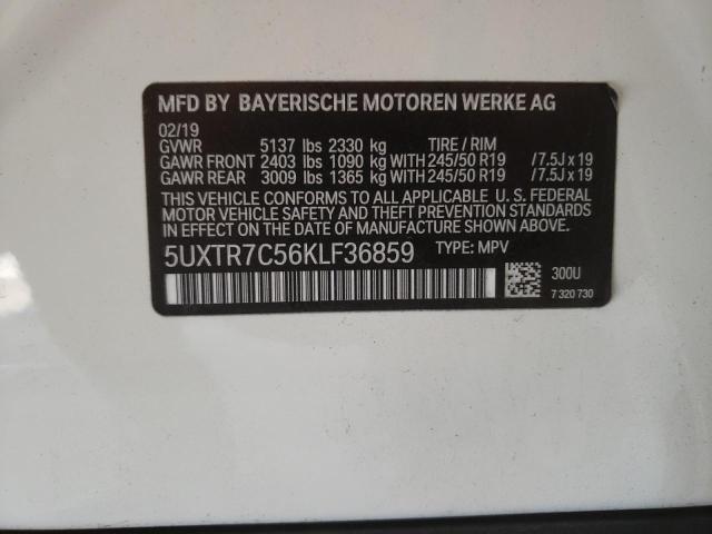 Photo 12 VIN: 5UXTR7C56KLF36859 - BMW X3 SDRIVE3 