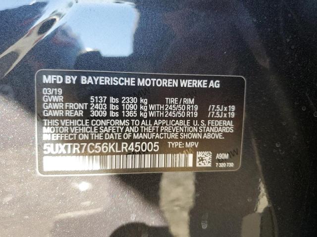 Photo 12 VIN: 5UXTR7C56KLR45005 - BMW X3 SDRIVE3 