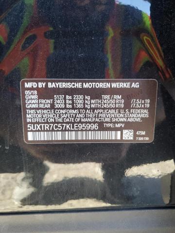 Photo 13 VIN: 5UXTR7C57KLE95996 - BMW X3 