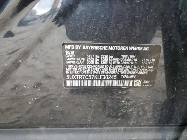 Photo 12 VIN: 5UXTR7C57KLF30245 - BMW X3 SDRIVE3 