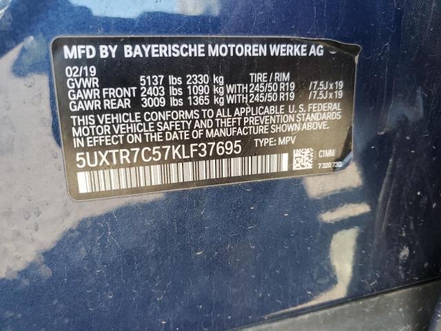 Photo 11 VIN: 5UXTR7C57KLF37695 - BMW X3 SDRIVE3 