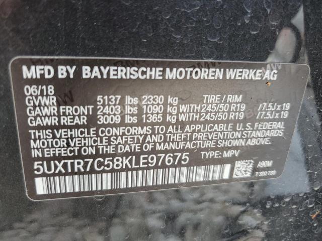 Photo 11 VIN: 5UXTR7C58KLE97675 - BMW X3 