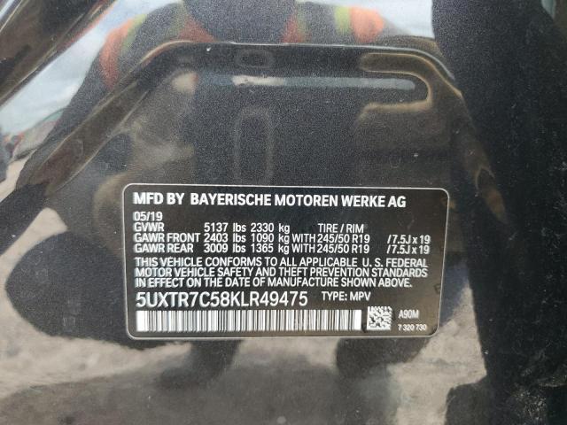 Photo 11 VIN: 5UXTR7C58KLR49475 - BMW X3 SDRIVE3 