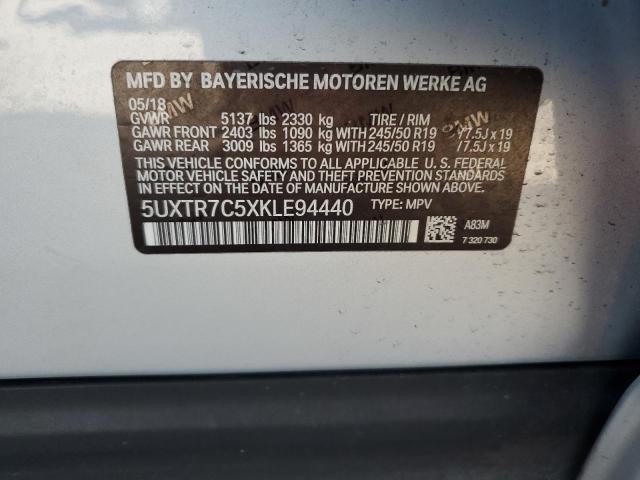 Photo 12 VIN: 5UXTR7C5XKLE94440 - BMW X3 