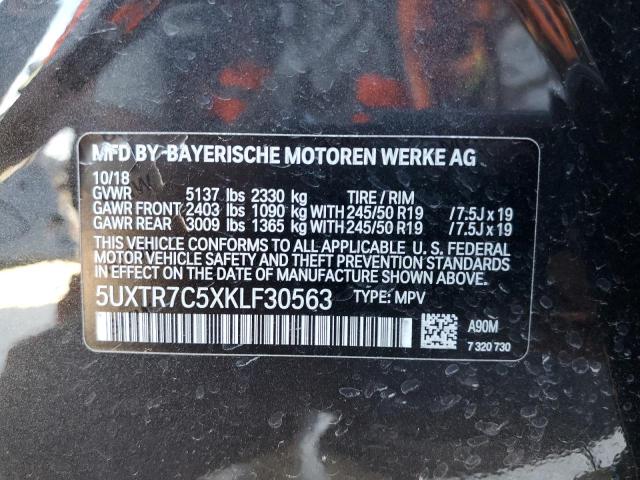 Photo 12 VIN: 5UXTR7C5XKLF30563 - BMW X3 