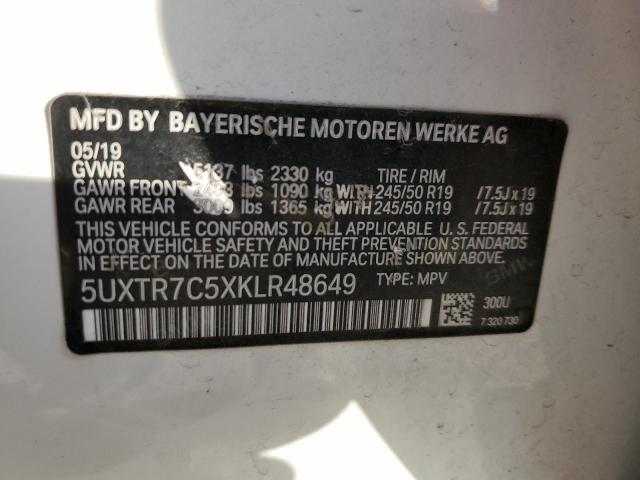 Photo 13 VIN: 5UXTR7C5XKLR48649 - BMW X3 SDRIVE3 