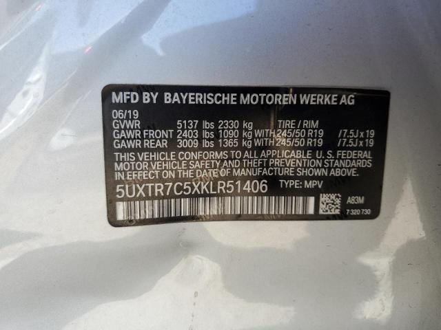 Photo 12 VIN: 5UXTR7C5XKLR51406 - BMW X3 SDRIVE3 