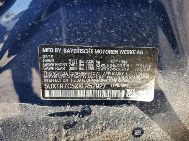 Photo 12 VIN: 5UXTR7C5XKLR52927 - BMW X3 SDRIVE3 