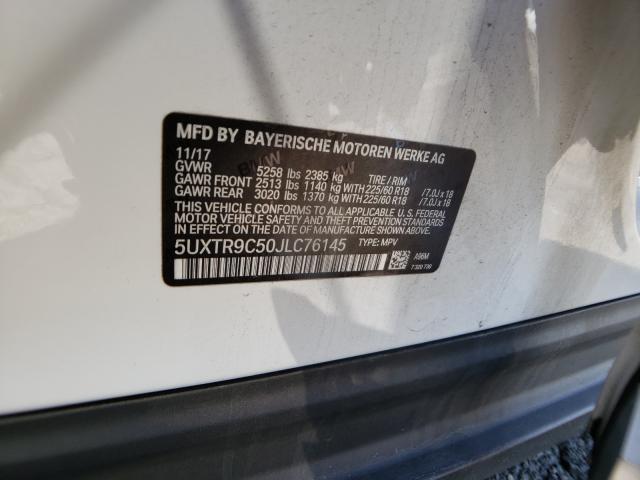 Photo 9 VIN: 5UXTR9C50JLC76145 - BMW X3 