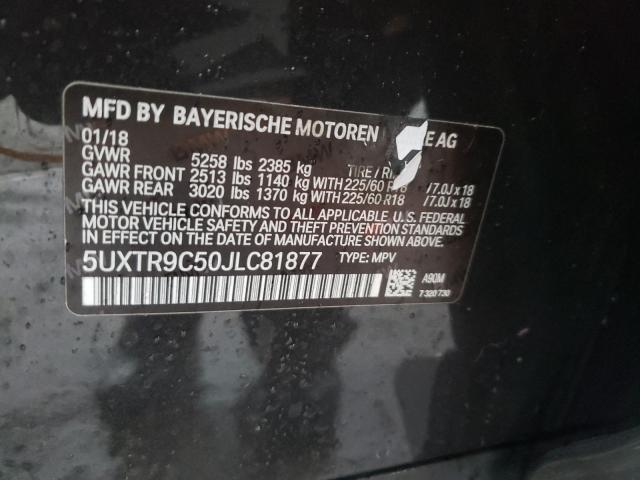 Photo 9 VIN: 5UXTR9C50JLC81877 - BMW X3 XDRIVE3 