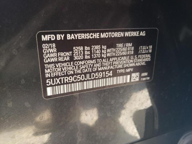 Photo 9 VIN: 5UXTR9C50JLD59154 - BMW X3 XDRIVE3 