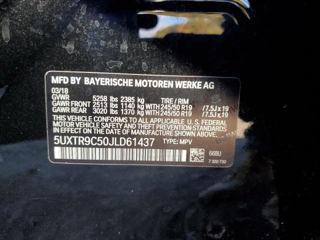 Photo 12 VIN: 5UXTR9C50JLD61437 - BMW X3 XDRIVE3 