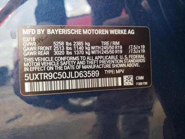 Photo 11 VIN: 5UXTR9C50JLD63589 - BMW X3 XDRIVE3 