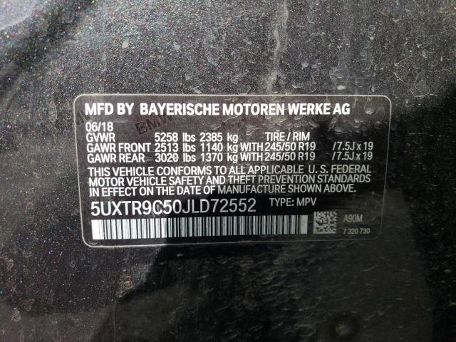 Photo 12 VIN: 5UXTR9C50JLD72552 - BMW X3 XDRIVE3 