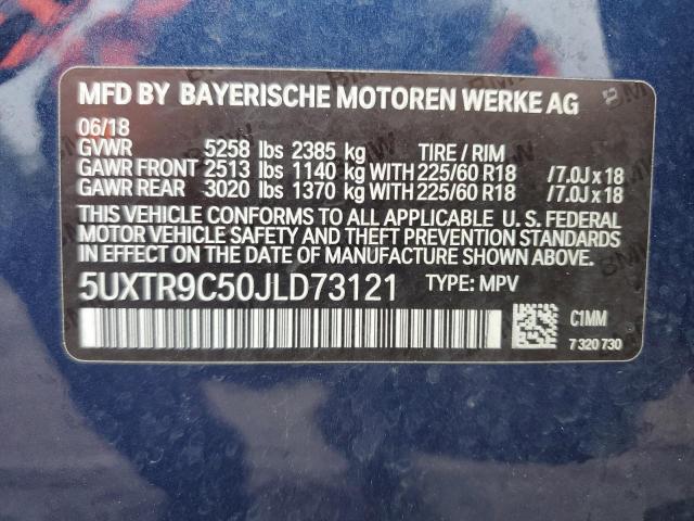 Photo 12 VIN: 5UXTR9C50JLD73121 - BMW X3 XDRIVE3 